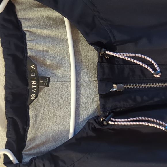Athleta Chill Bomber Jacket, Navy Captain SIZE  S              #202074 N0513 - Picture 4 of 5